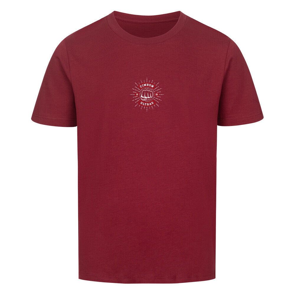 Ultras 2.0 Premium Organic Kids Shirt Burgundy Vorderansicht