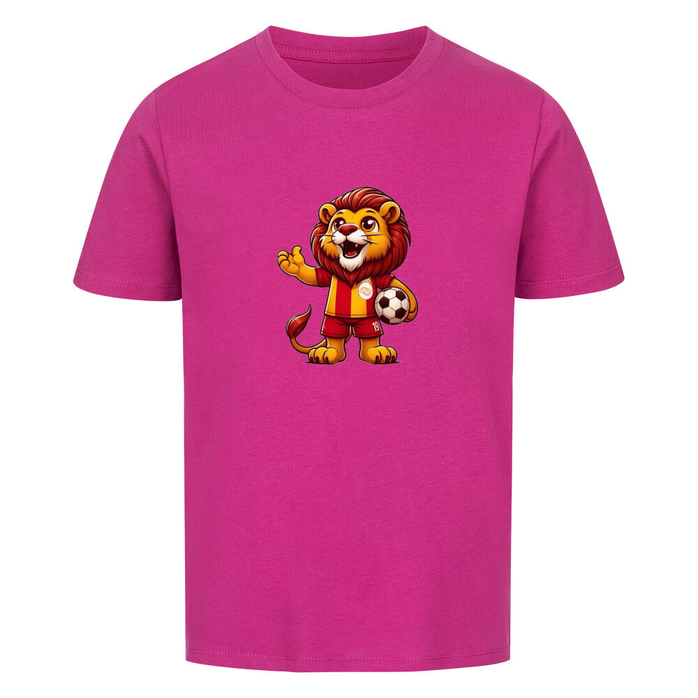 Baller Lion Premium Organic Shirt Kids Lila Vorderansicht
